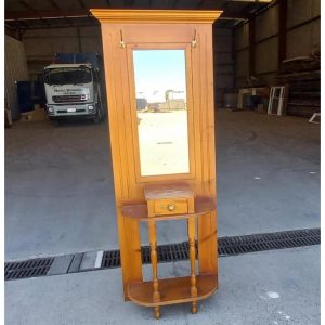 # 4039 <br> Mirrored Timber Hall Tree/Stand