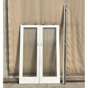 # 4276 A&B <br> Internal Glass Double Sliding Doors <BR> 2015 x 1370 x 35 mm