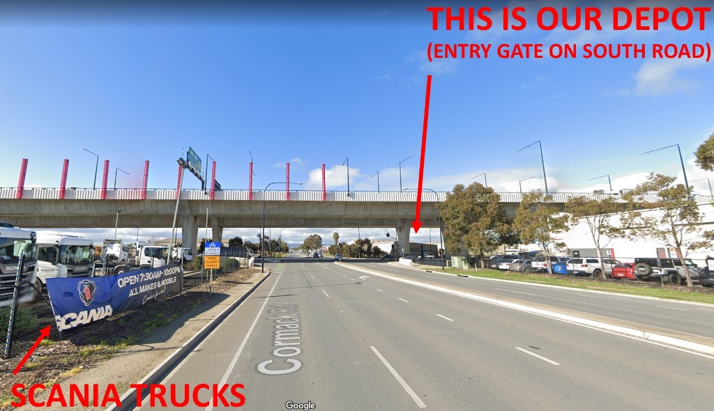 Directions to our Warehouse when heading East on Cormack Road Directions to our Warehouse when heading East on Cormack Road