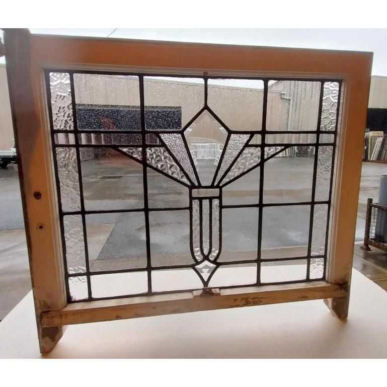 Original Leadlight Sash Window Pane <BR> 640mm x 825mm - Image 2
