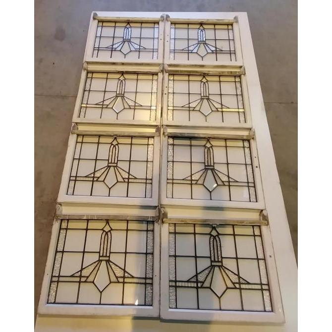 Original Leadlight Sash Window Pane <BR> 640mm x 825mm - Image 10