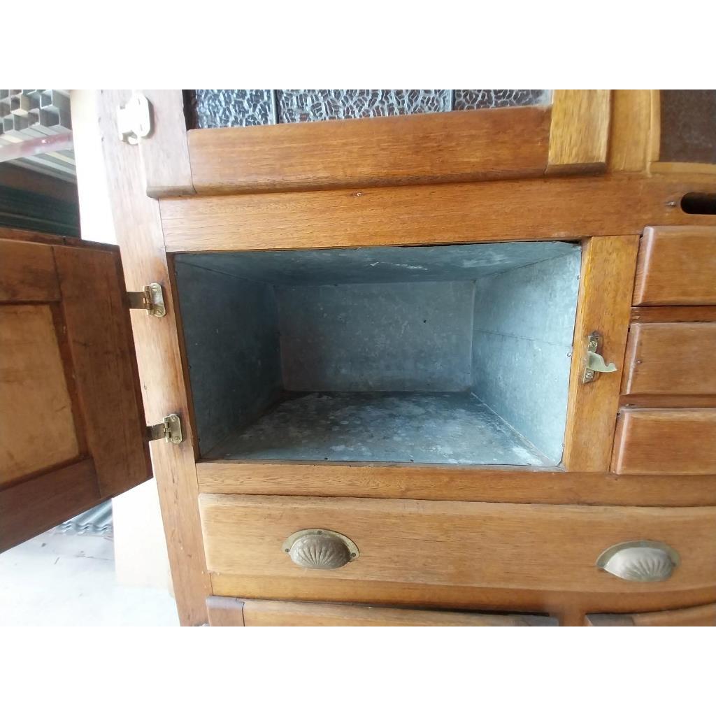 # 6120 <br> Vintage Timber Kitchen Dresser - Image 9