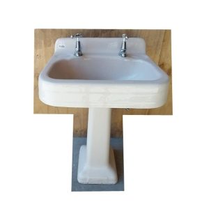# 6384 <br> Vintage Cream/Peach <br> Pedestal Basin