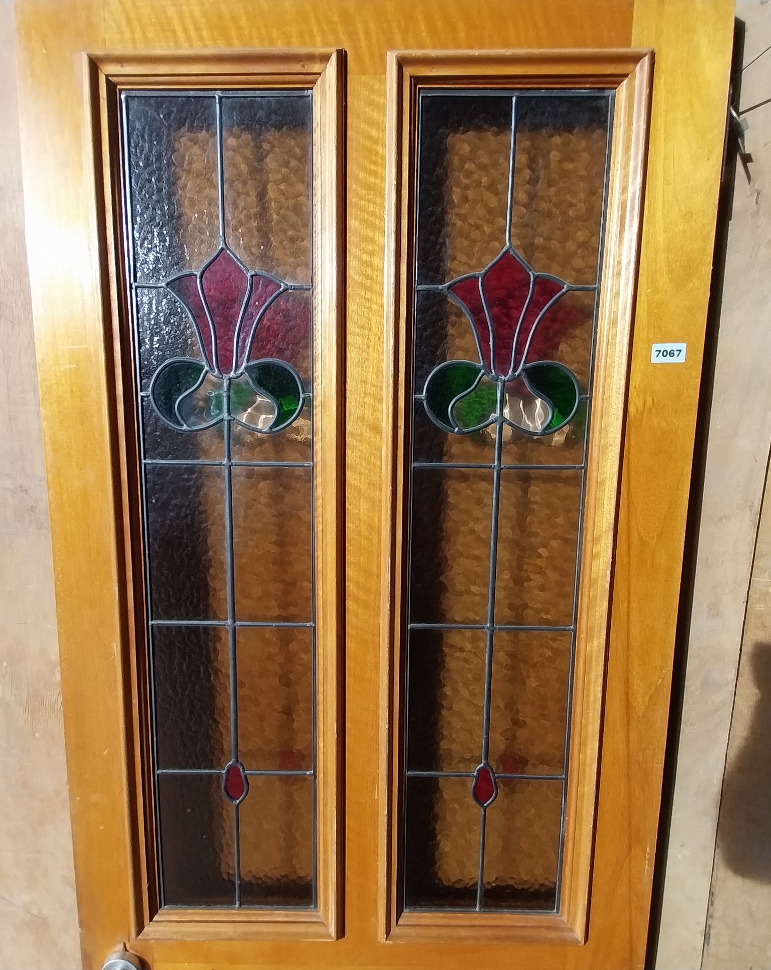 # 7067 <br> External Timber & Leadlight Door <br> 2015 x 780 x 35mm - Image 3