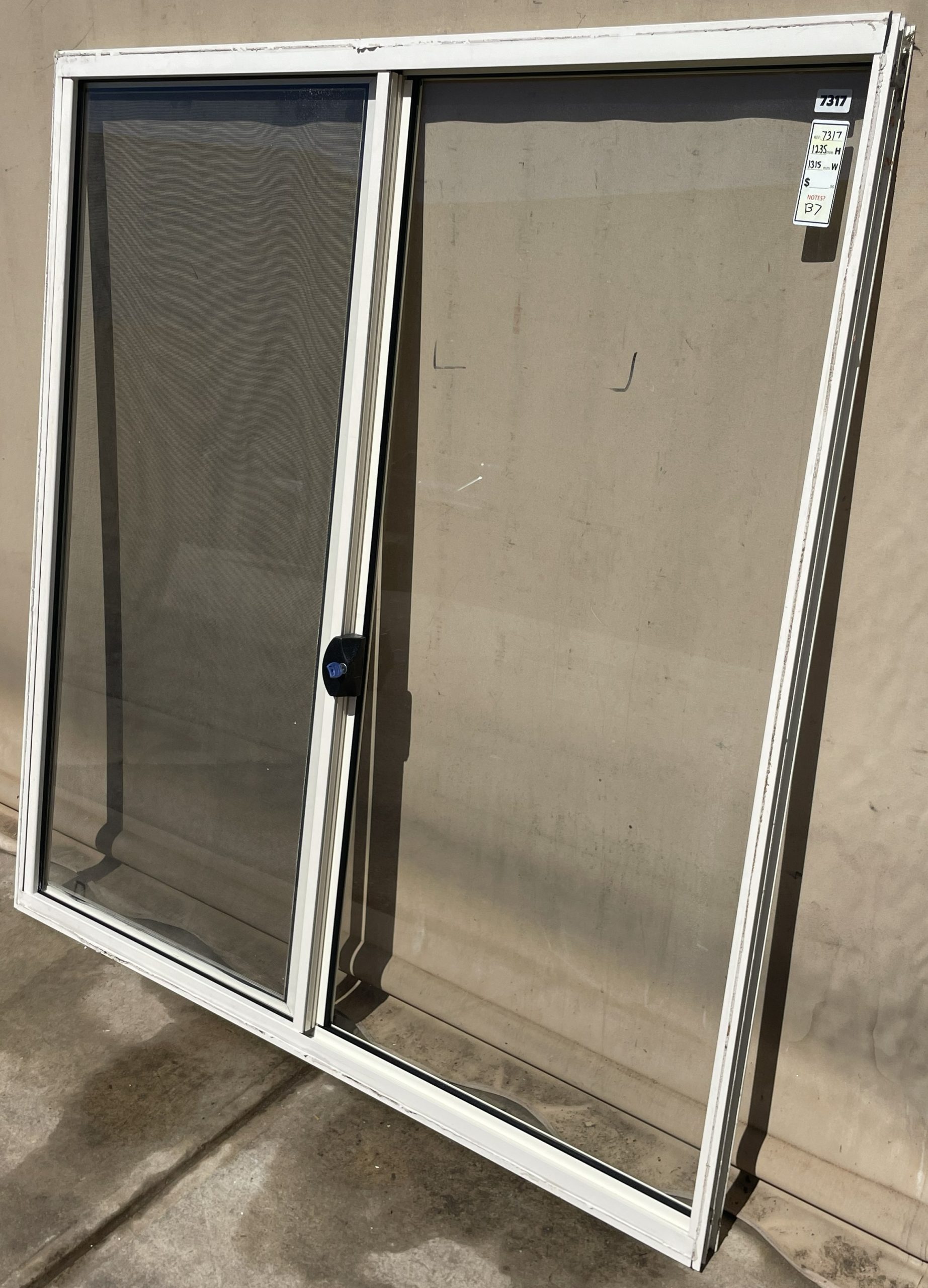 # 7317 - B7 <br> Aluminium Framed Sliding Window <br> 1315mm High x 1235mm Wide - Image 5