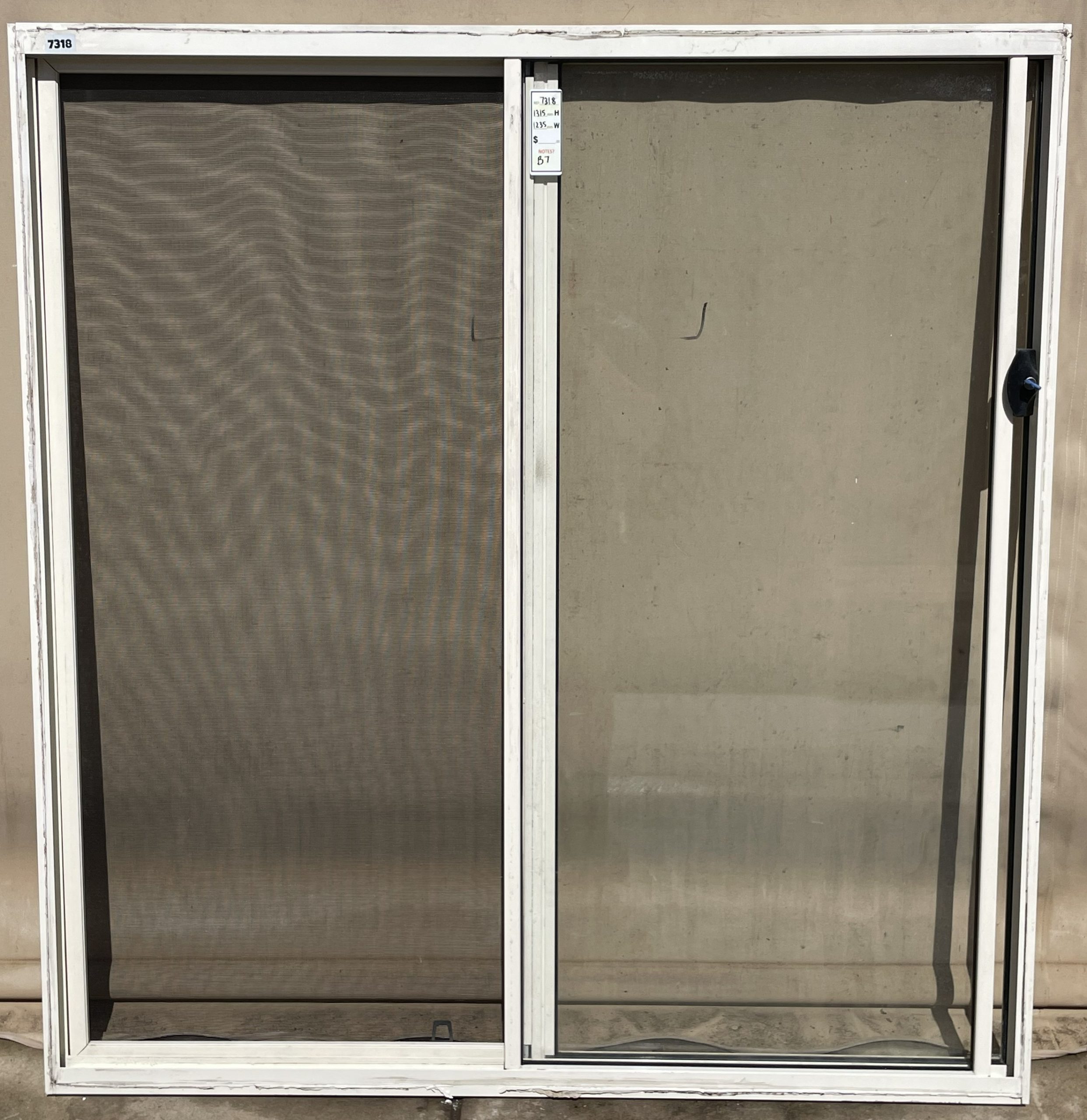 # 7318 - B7 <br> Aluminium Framed Sliding Window <br> 1315mm High x 1235mm Wide - Image 3