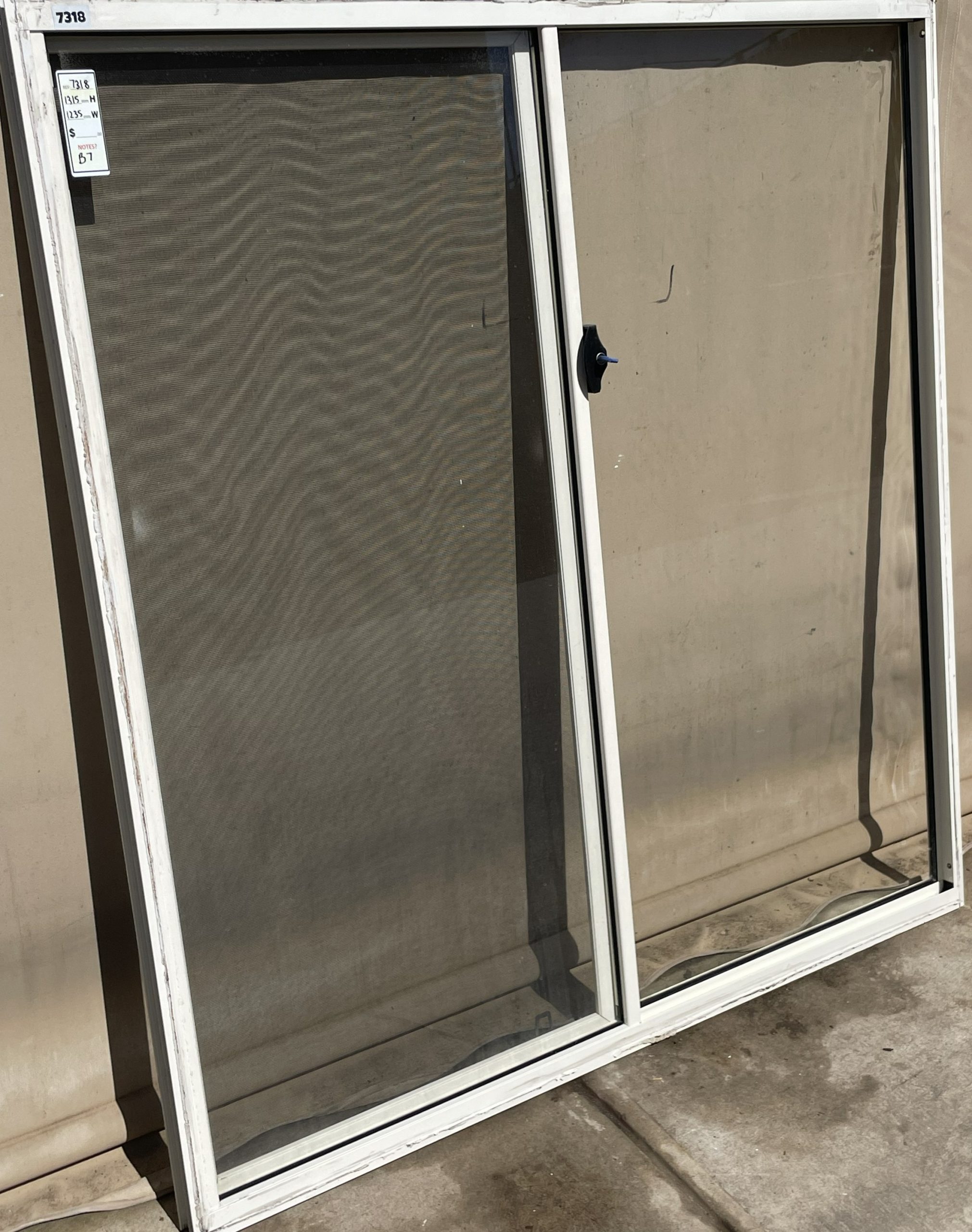 # 7318 - B7 <br> Aluminium Framed Sliding Window <br> 1315mm High x 1235mm Wide - Image 4
